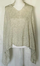 Cashmere Poncho Beige Sweater