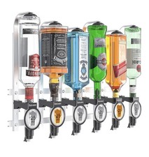 Barbarian 6 Bottle Professional 35 ML- Bar Butler Shot Measure Bracket Alcohol