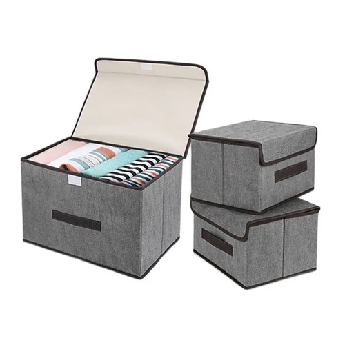 Large foldable canvas storage - large,