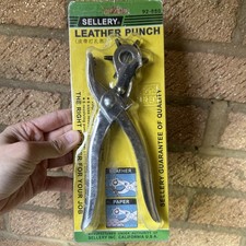  Revolving Head Leather Punch Steel 