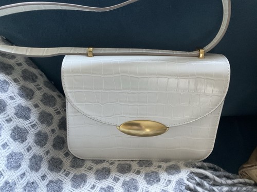 Next faux leather - leather, cream