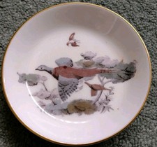 ROYAL WORCESTER FINE BONE CHINA PHEASANT PIN/TRINKET DISH