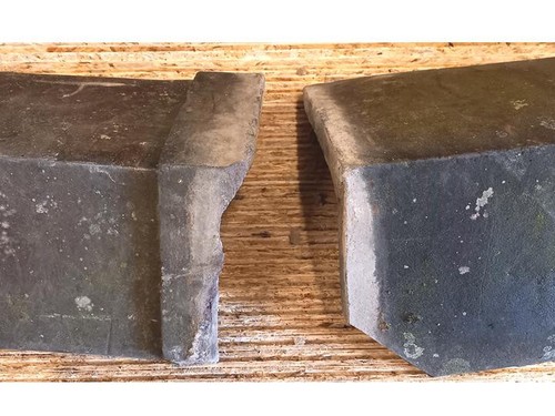 Angle clay ridge - ridge, tile
