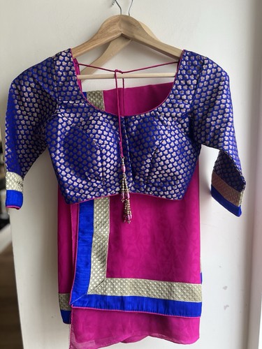 Indian saree pink - saree, reflective