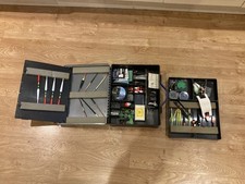 Tackle Box Full And Rod And Net Used And Vintage