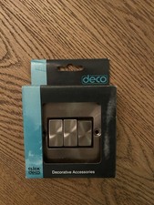 Click Deco Satin Chrome 3 Gang