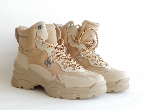 Bershka tan suede lace - tan,