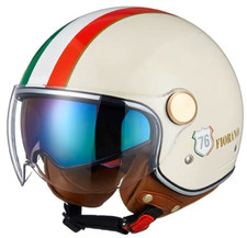 VIPER OPEN FACE RS-V19 JET SCOOTER MOTORCYCLE HELMET DUAL VISOR ITALY ITALIAN