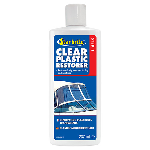 Clear plastic restorer star - clear,