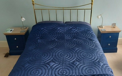 Quilted bedspread throw - quilted,