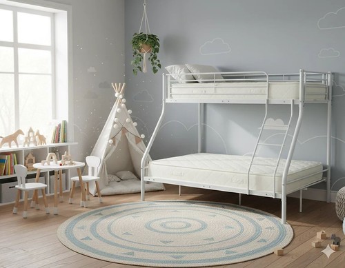 Triple sleeper metal bunk bed - bunk,