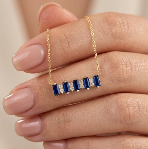 Baguette cut blue - baguette,