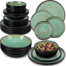 Amber pieces dinner set - amber, 24