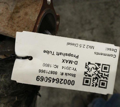 Isuzu max prop shaft2 5l - isuzu, shaft2.5l