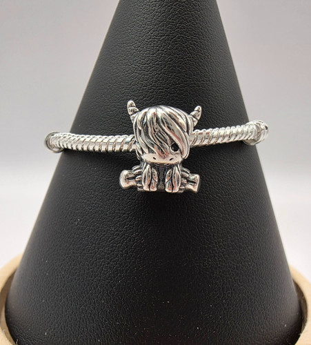 Scottish highland cow charm - scottish,