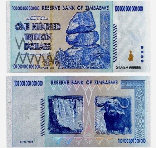 Zimbabwe 100 trillion - |,