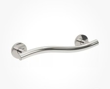 Bathex Yardley Wave Curved Grab Rail Shower Rail 450mm Polished Stainless 01901 