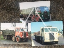 Vintage 1950/60s 3 Flatbed 4 Axle Lorry Photos Albion Atkinson AEC Leicester Etc