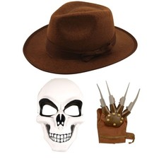 Explorer Hat, Skeleton Mask &