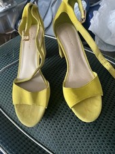 Lime Green Suede Shoes Size 38