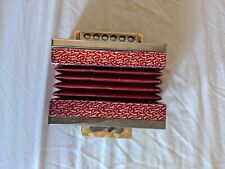 vintage kids  acordian red working with one missing button