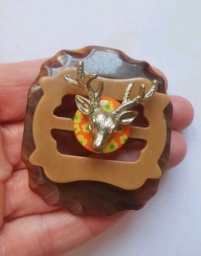 Vintage plastic stag - plastic,