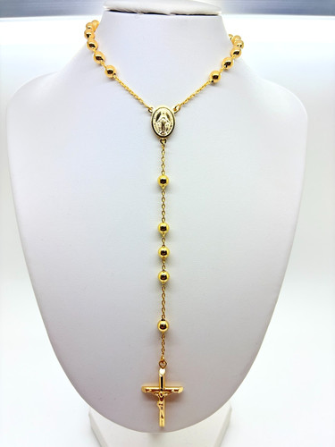 9ct yellow gold rosary - 9ct,