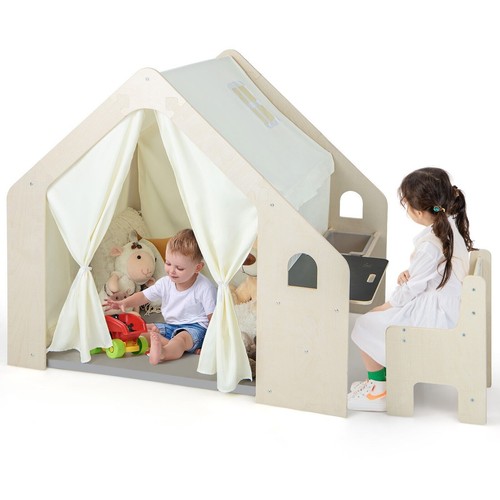 Kids playhouse wooden - 6-in-1,