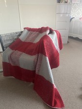 Dunelm Large chair/sofa  throw Red And Grey Checked