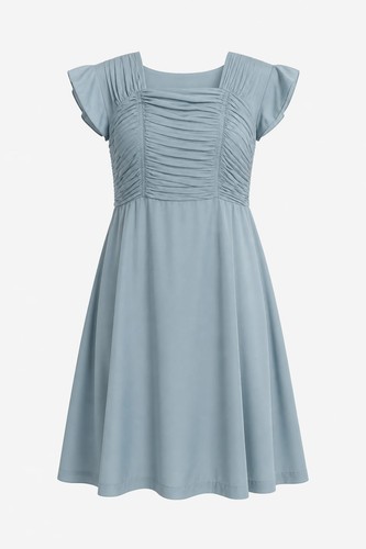 Vintage 1940s silk blue - 1940s,