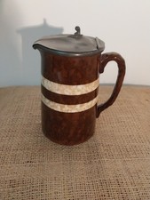 Vintage stoneware pitcher with