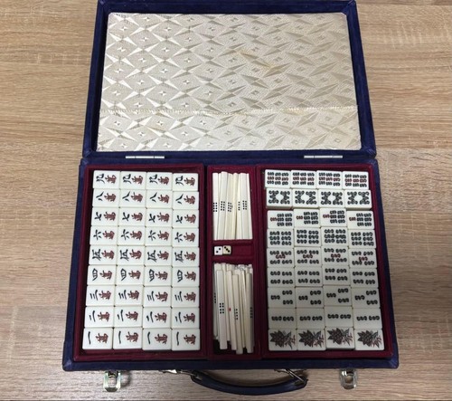Vintage mahjong tiles bamboo - vintage,