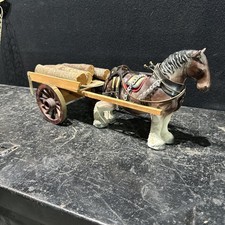 Vintage Shire Horse and Cart ref lut