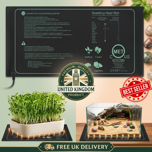 Seedling heat mat with - heat,