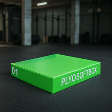 Plyometric Jumping Box Soft Green Stackable Exercise Fitness Gym Plyo Box 15cm