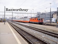 Original Railway Slide SBB 11389  Loco Zurich Switzerland Swiss Rail 1999 #2084