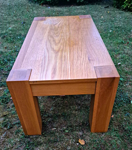 Rectangular wood coffee table - rectangular,