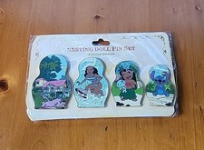 Disney Pin DSSH DSF 2019 Lilo & Stitch Nesting Doll Set Scrump Nani LE 300