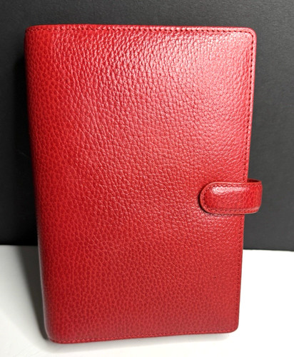2013 filofax red - 2013, pebbled
