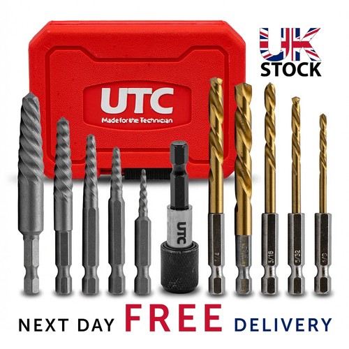 11pc screw extractor - extractor, left
