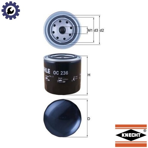 Oil filter 236 - 236, for