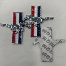 Silver Horse Car Emblem Chrome