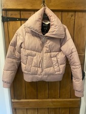 Hollister pink puffer short jacket, size XS