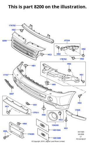 Land rover radiator grille - rover,