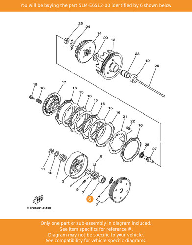 Yamaha boss clutch - boss,, housing
