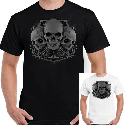 Demon skull shirt - skull, mens