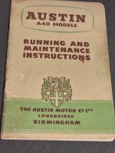 Austin a40 1954 running and - a40,