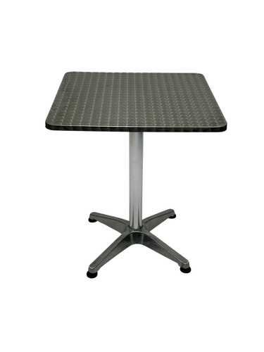 Square aluminium tables - aluminium,