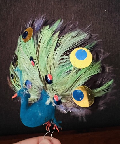 Vintage peacock christmas - peacock,