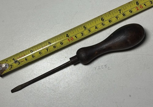 Vintage wooden handled - vintage, flat